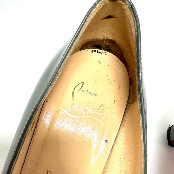 🌷❤️‍🔥FINAL SALE 🔥 NO OFFERS🌷💥Christian Louboutin Thick Heels Pumps 38.5 - Picture 3 of 8